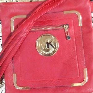 Real leather mk bag